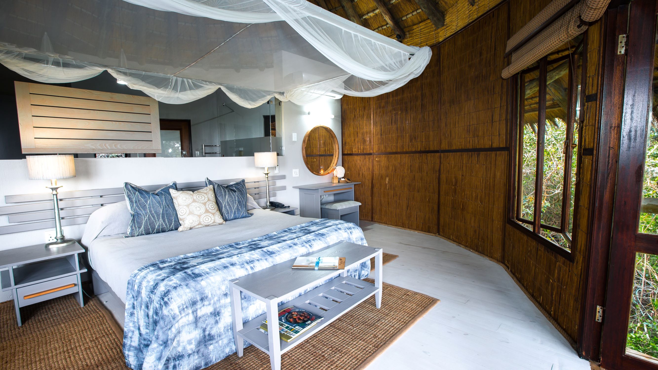 Thonga Beach Lodge Double Bedroom Interior Ocean & Forest View